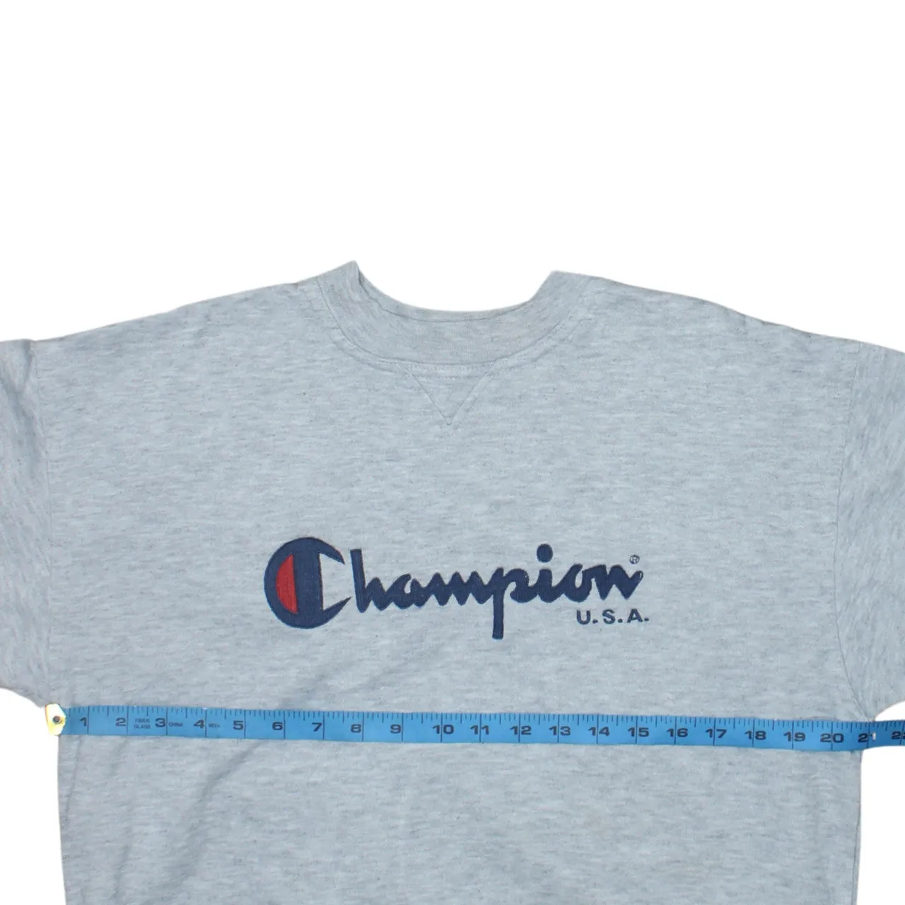 Champion 90's Spellout Crew Neck Sweatshirt Medium Grey sold by Vintage Club product image thumbnail 5