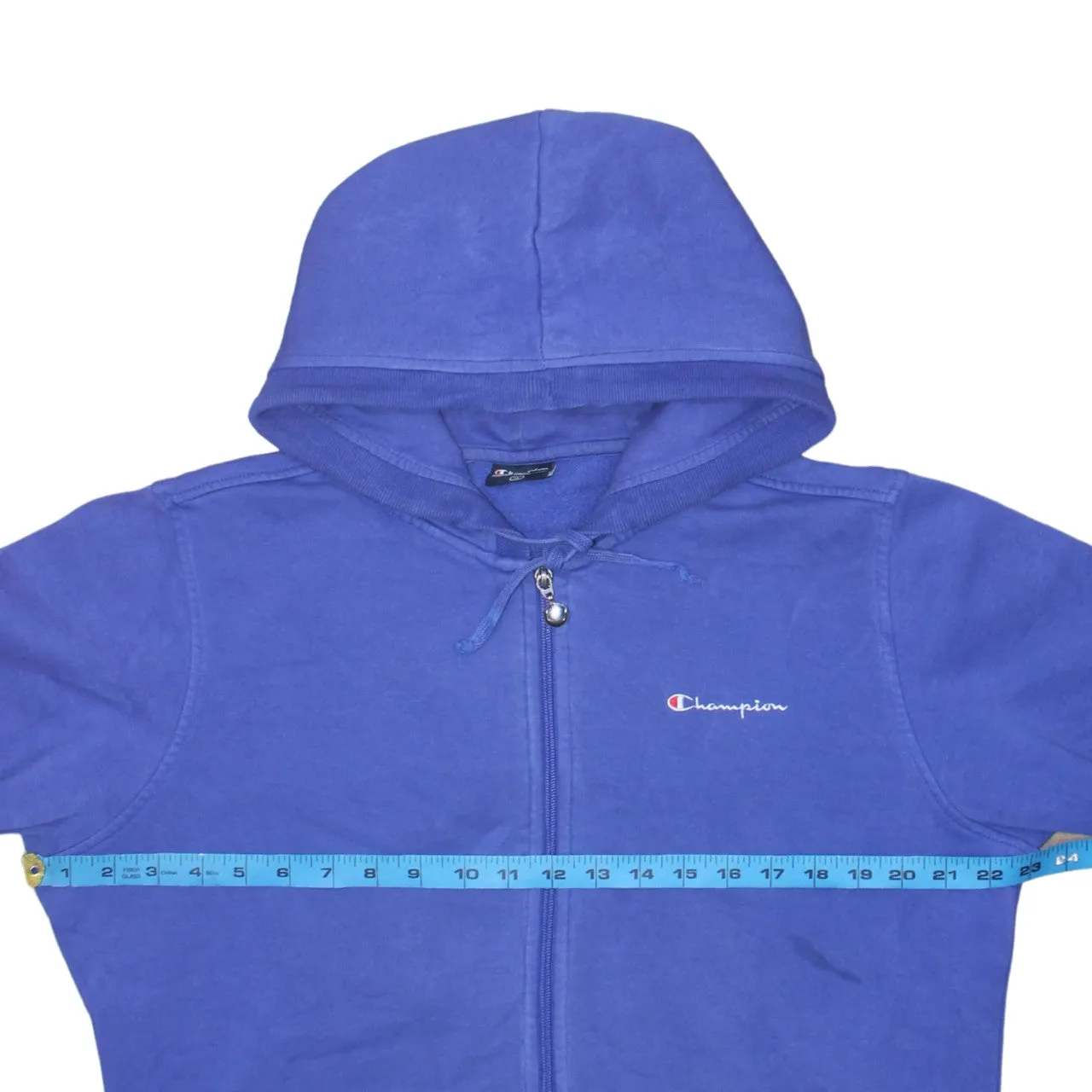 Champion 90's Lightweight Full Zip Up Hoodie XLarge Blue sold by Vintage Club product image thumbnail 5