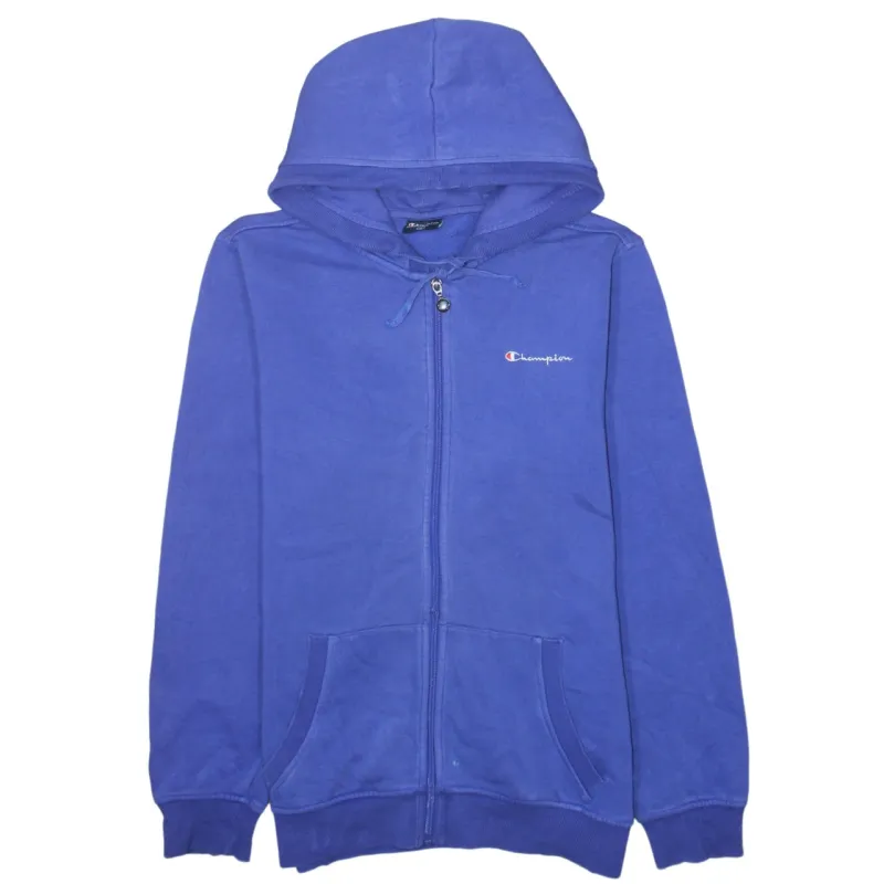 Champion 90's Lightweight Full Zip Up Hoodie XLarge Blue sold by Vintage Club
