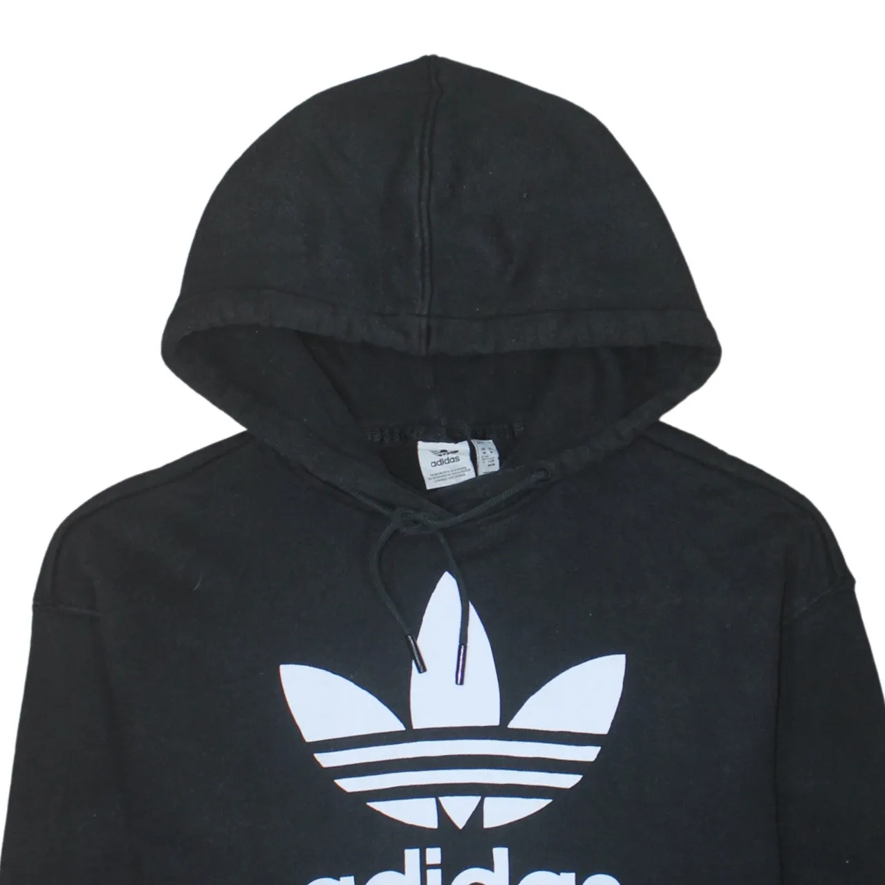 Adidas 90's Spellout Pullover Hoodie Medium Black sold by Vintage Club product image thumbnail 3