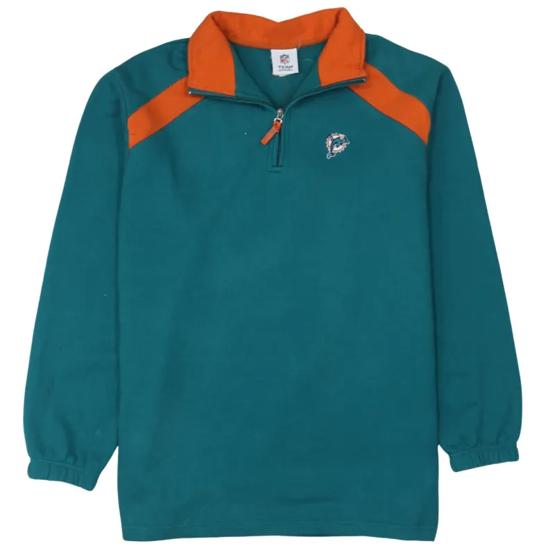 NFL 90's Lightweight Quarter Zip Sweatshirt Large Green sold by Vintage Club