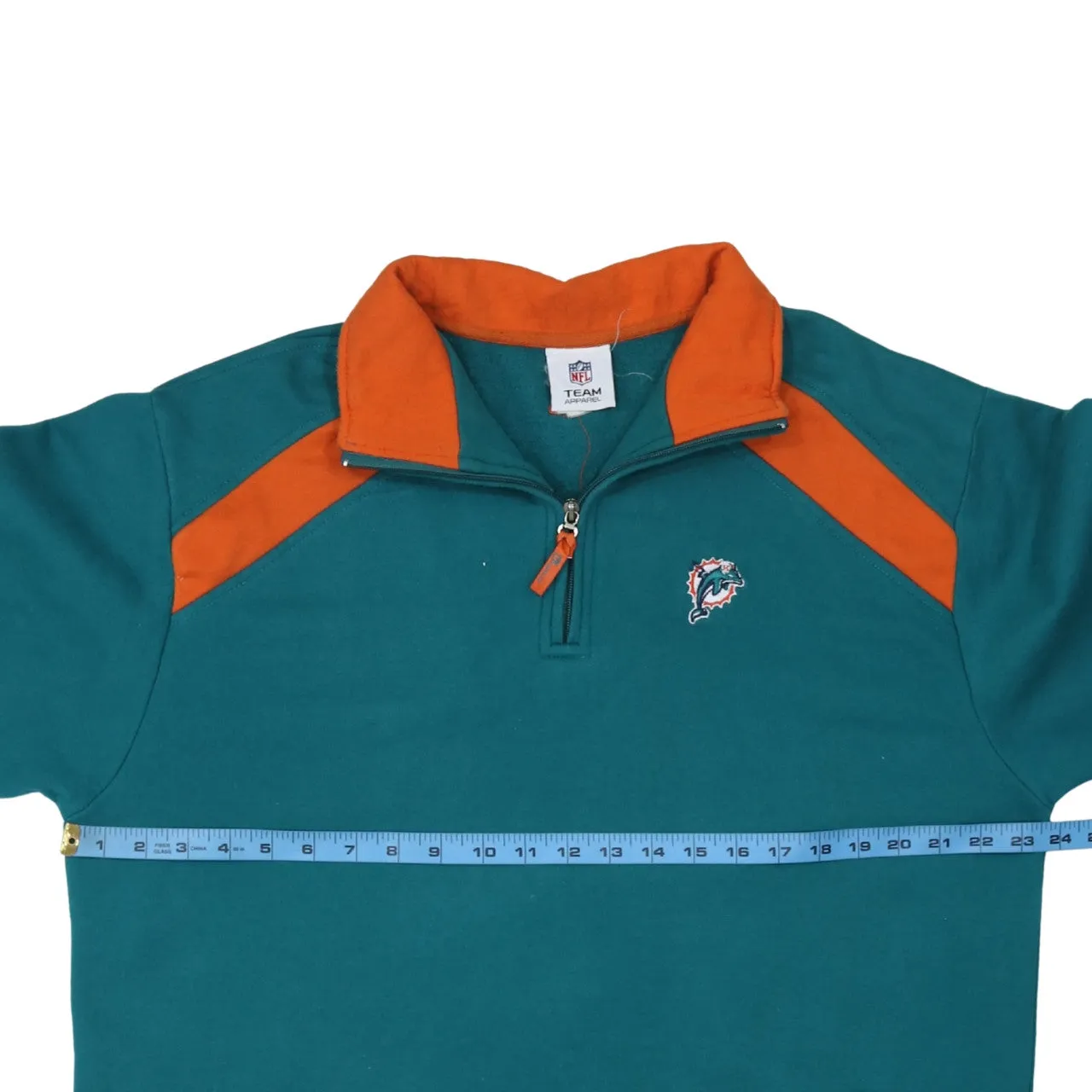 NFL 90's Lightweight Quarter Zip Sweatshirt Large Green sold by Vintage Club product image thumbnail 5