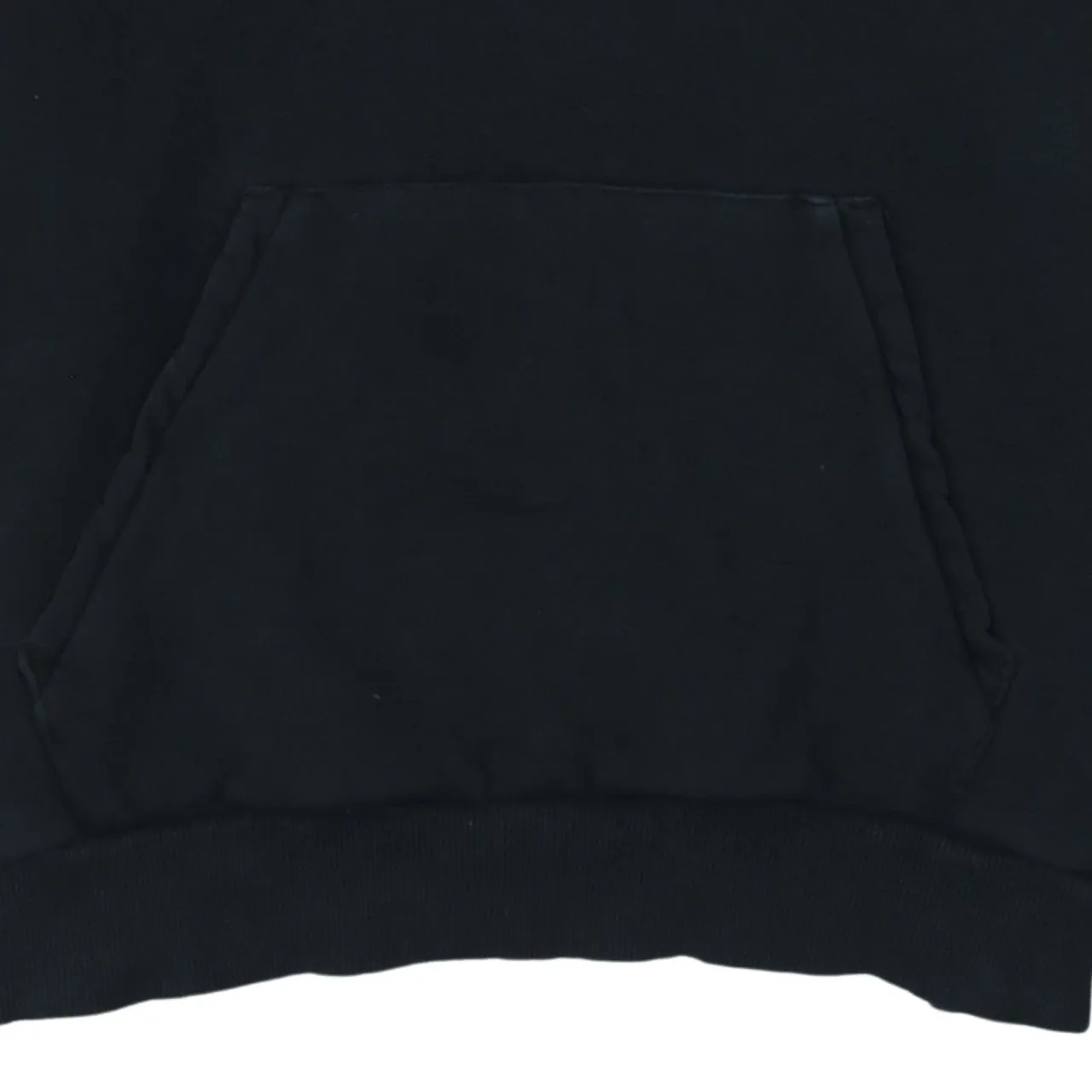 Adidas 90's Drawstring Pockets Pullover Hoodie Medium Black sold by Vintage Club product image thumbnail 4