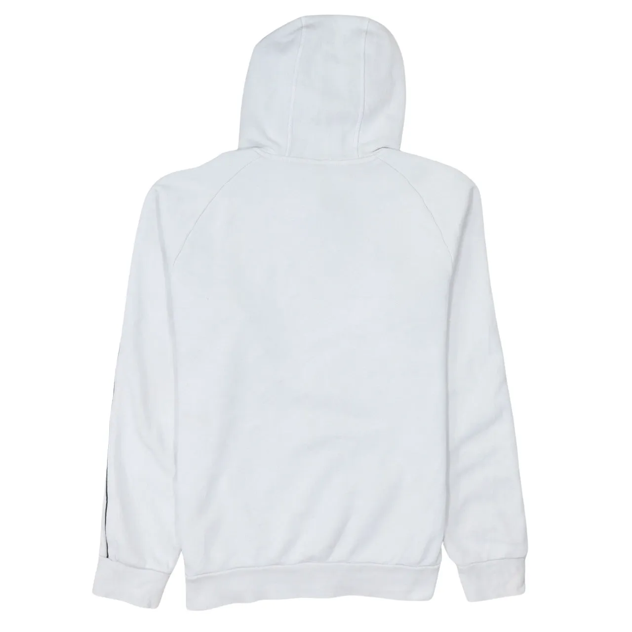 Adidas 90's Drawstring Pockets Pullover Hoodie Small White sold by Vintage Club product image thumbnail 2