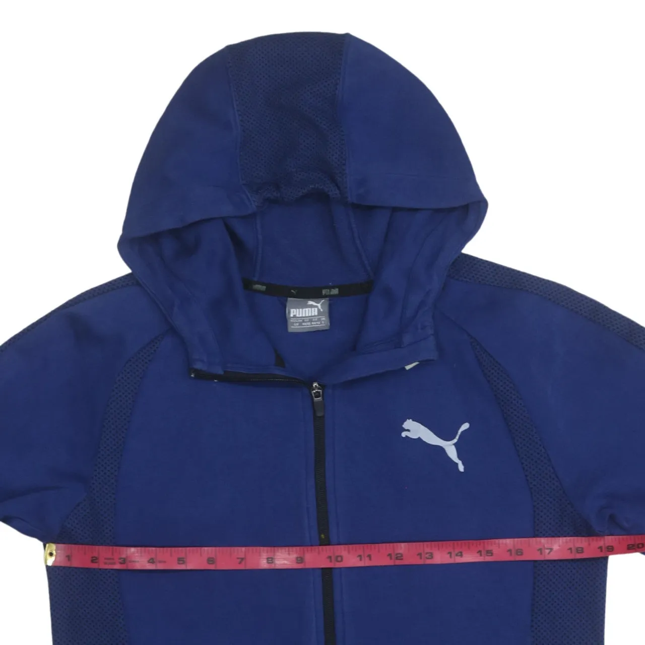 Puma 90's Lightweight Full Zip Up Hoodie Small Blue sold by Vintage Club product image thumbnail 5