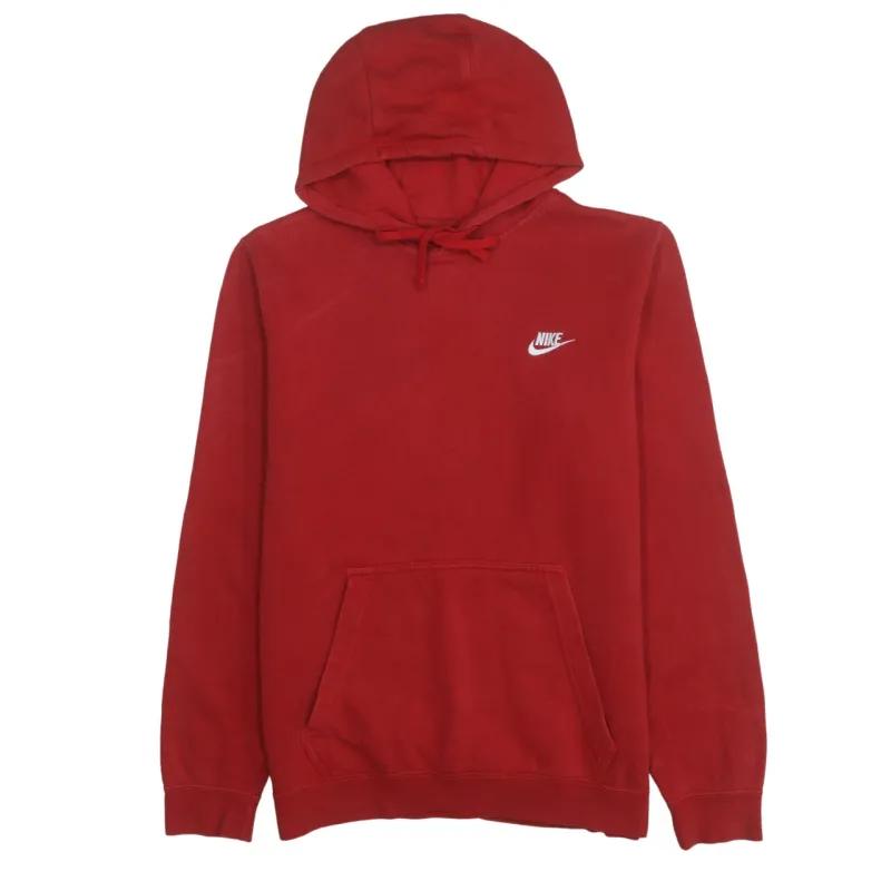 Nike 90's Swoosh Pullover Hoodie Medium Red sold by Vintage Club