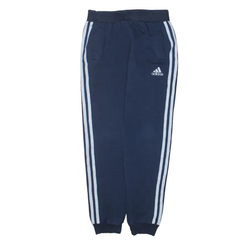 Adidas 90's 3 Stripes Casual Joggers / Sweatpants 26 Navy Blue sold by Vintage Club
