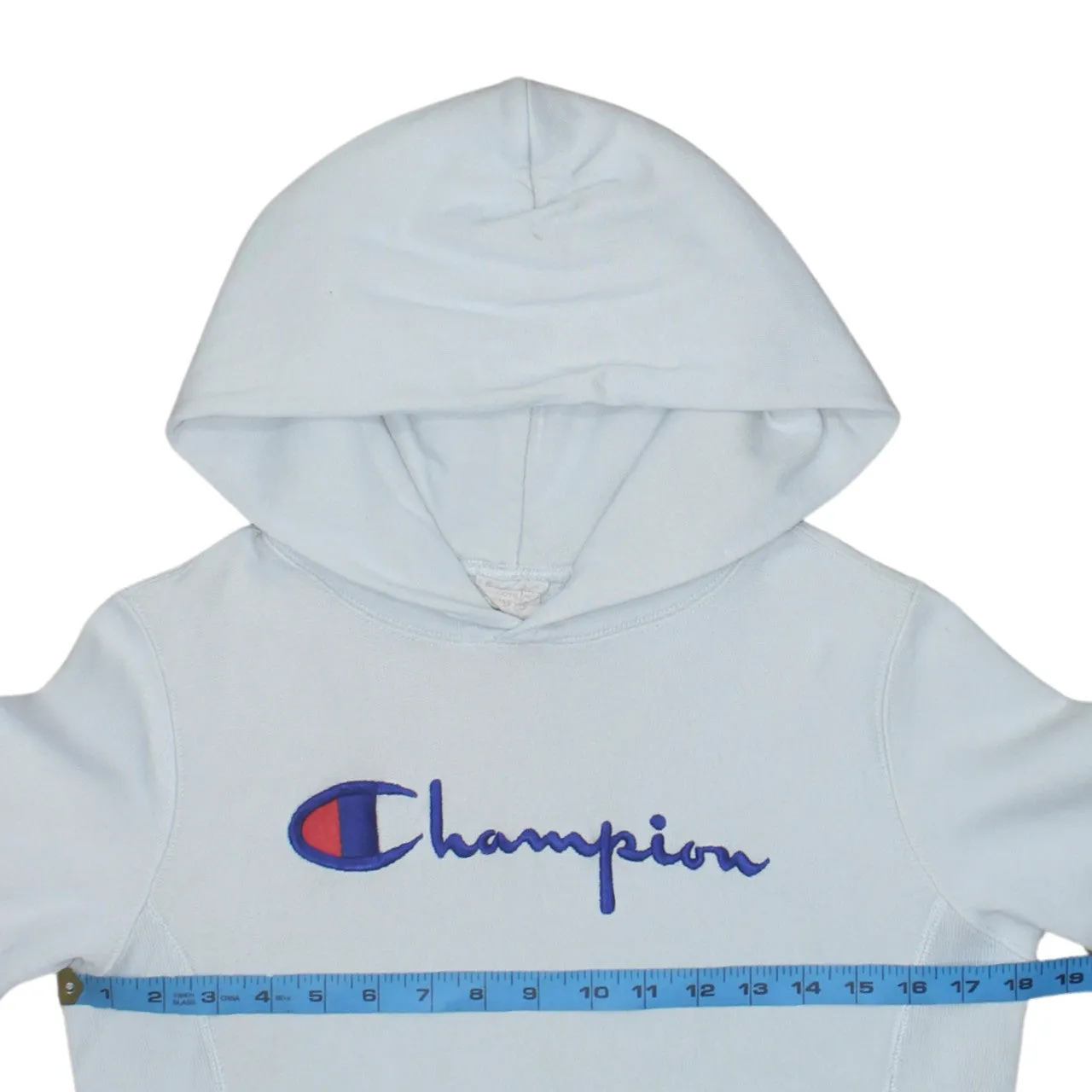 Champion 90's Spellout Pullover Hoodie Medium White sold by Vintage Club product image thumbnail 5