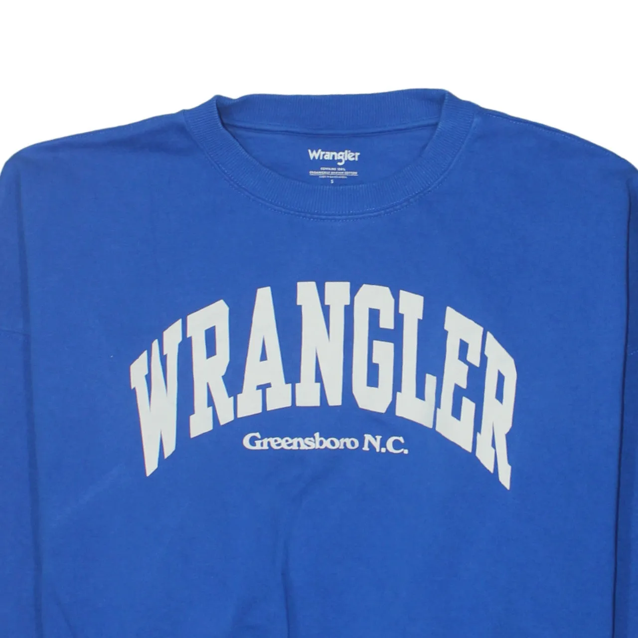 Wrangler 90's Spellout Crew Neck Sweatshirt Small Blue sold by Vintage Club product image thumbnail 3