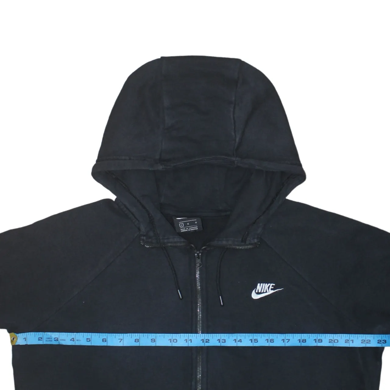 Nike 90's Swoosh Full Zip Up Hoodie Large Black sold by Vintage Club product image thumbnail 5