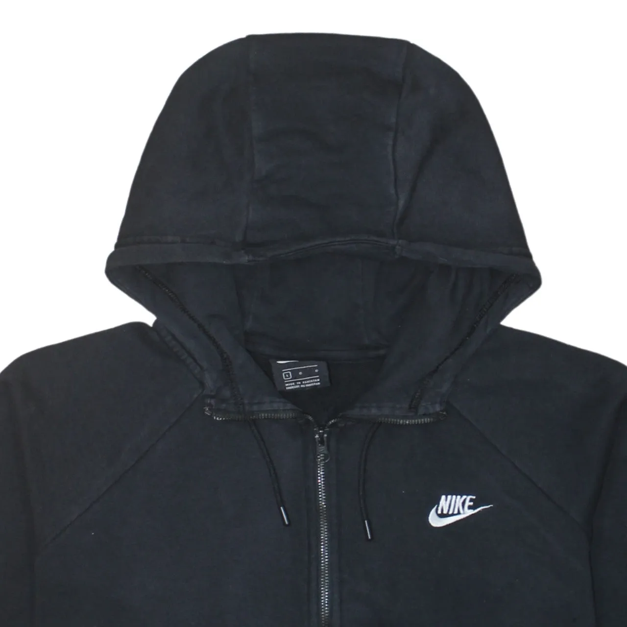 Nike 90's Swoosh Full Zip Up Hoodie Large Black sold by Vintage Club product image thumbnail 3