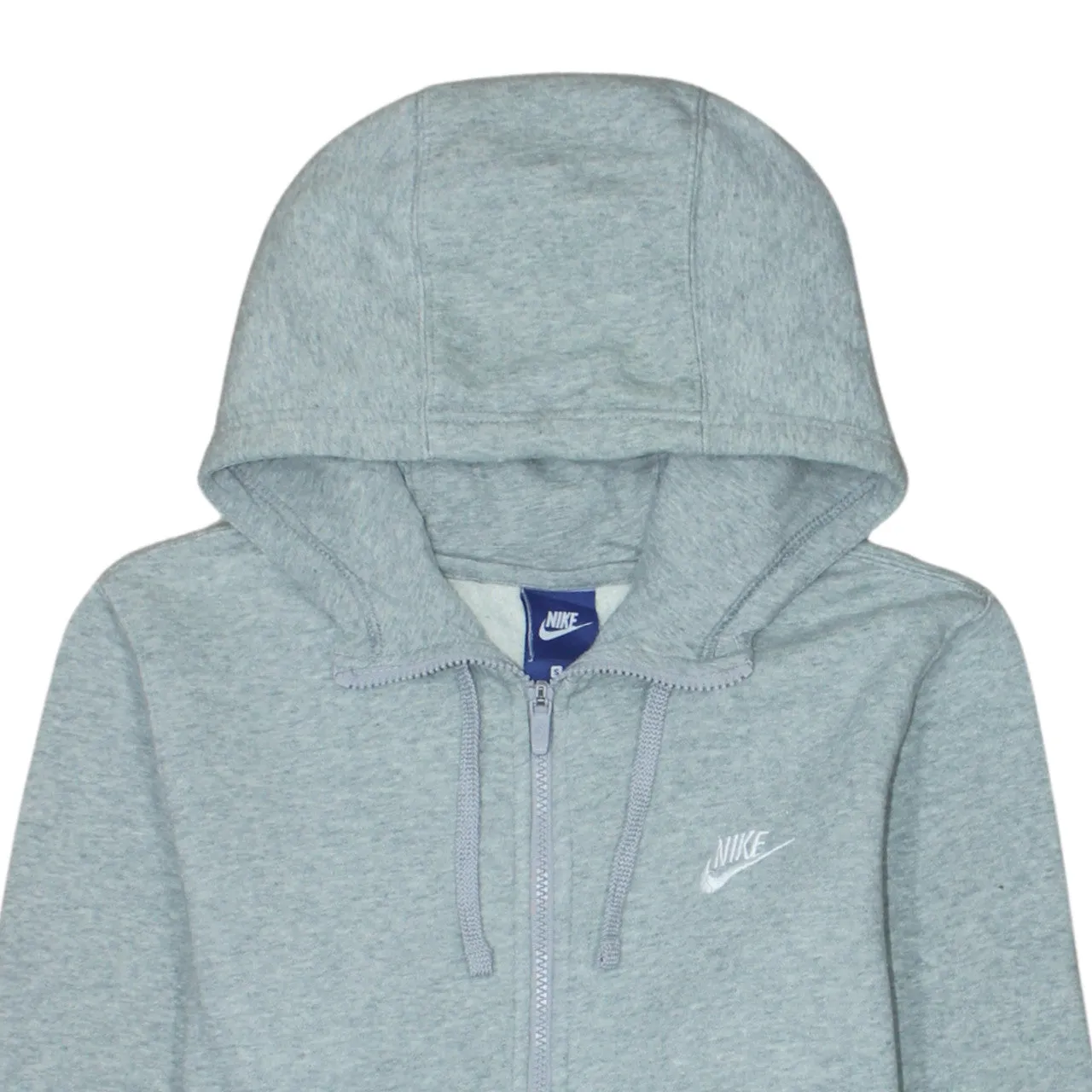 Nike 90's Swoosh Full Zip Up Hoodie Small Grey sold by Vintage Club product image thumbnail 3