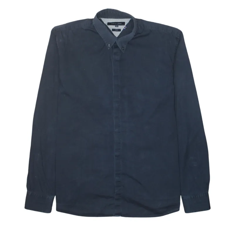 Tommy Hilfiger 90's Long Sleeve Button Up Shirt XLarge Navy Blue sold by Vintage Club