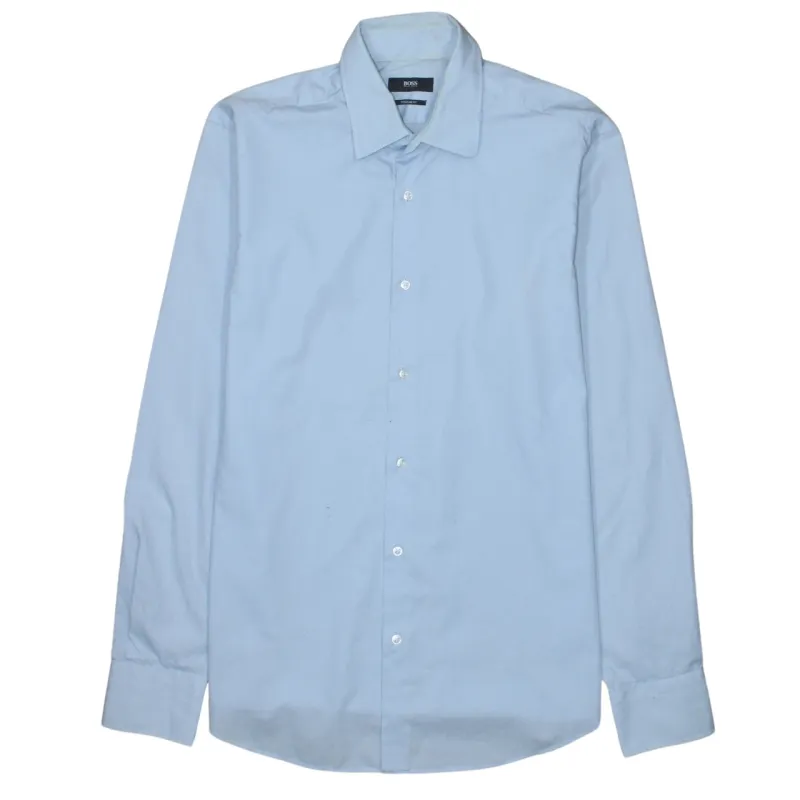 HUGO BOSS 90's Long Sleeve Button Up Shirt Medium Blue made by Hugo Boss