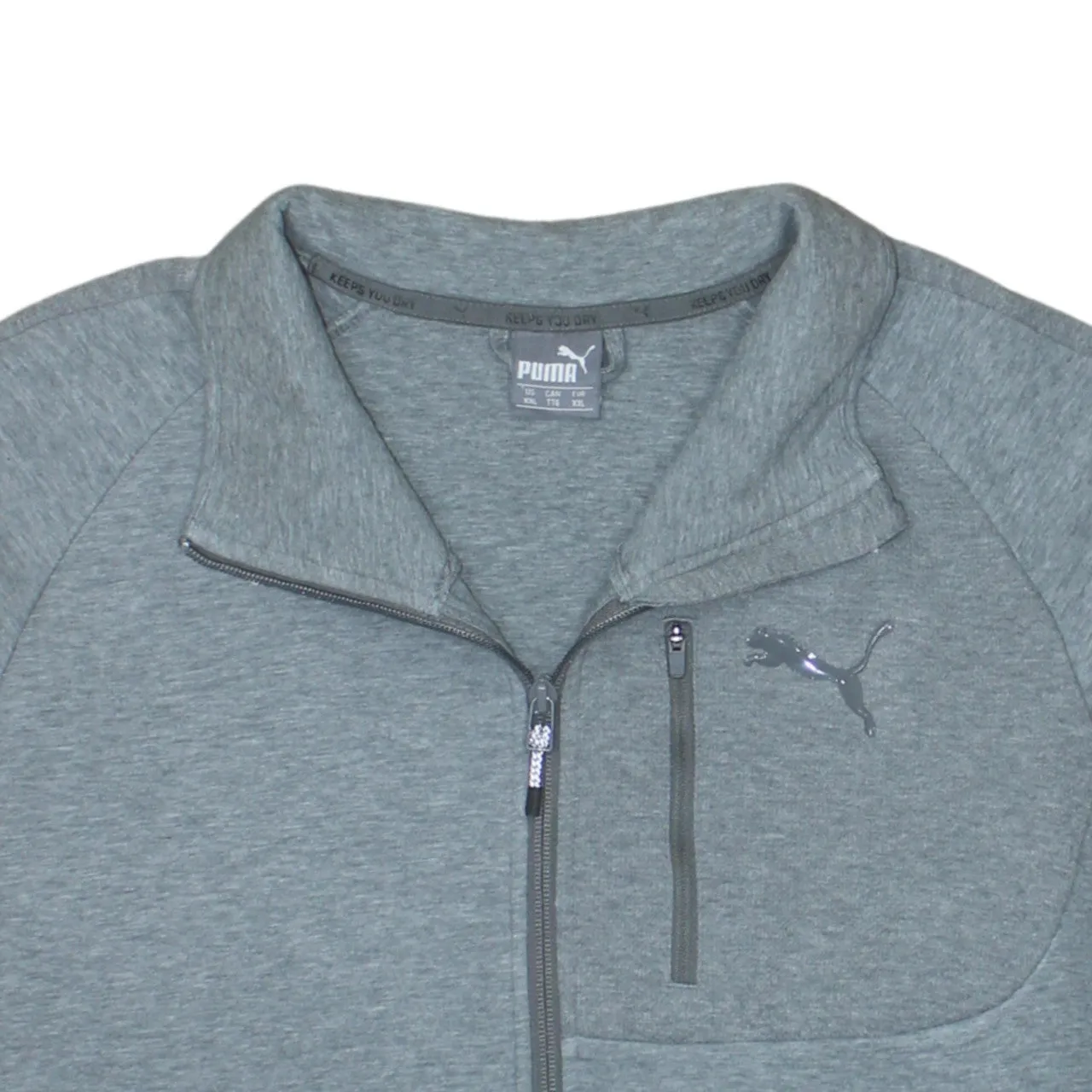 Puma 90's Lightweight Full Zip Up Sweatshirt XXLarge (2XL) Grey sold by Vintage Club product image thumbnail 3