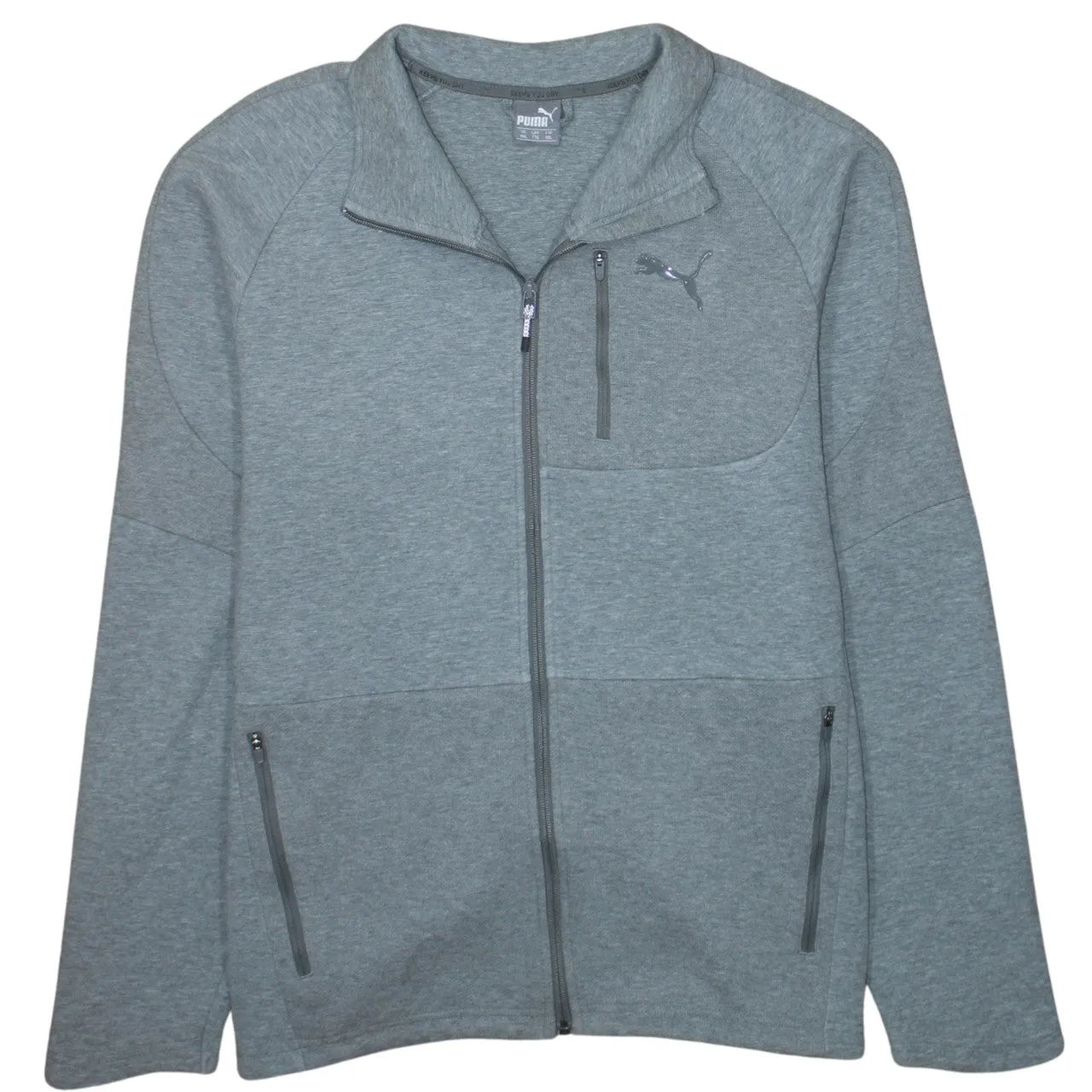 Puma 90's Lightweight Full Zip Up Sweatshirt XXLarge (2XL) Grey sold by Vintage Club