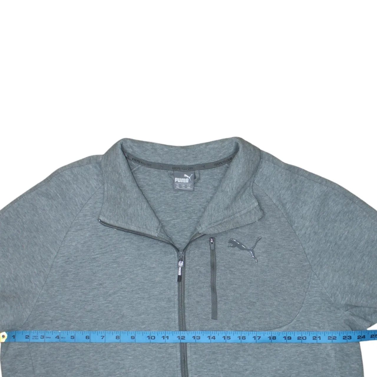 Puma 90's Lightweight Full Zip Up Sweatshirt XXLarge (2XL) Grey sold by Vintage Club product image thumbnail 5