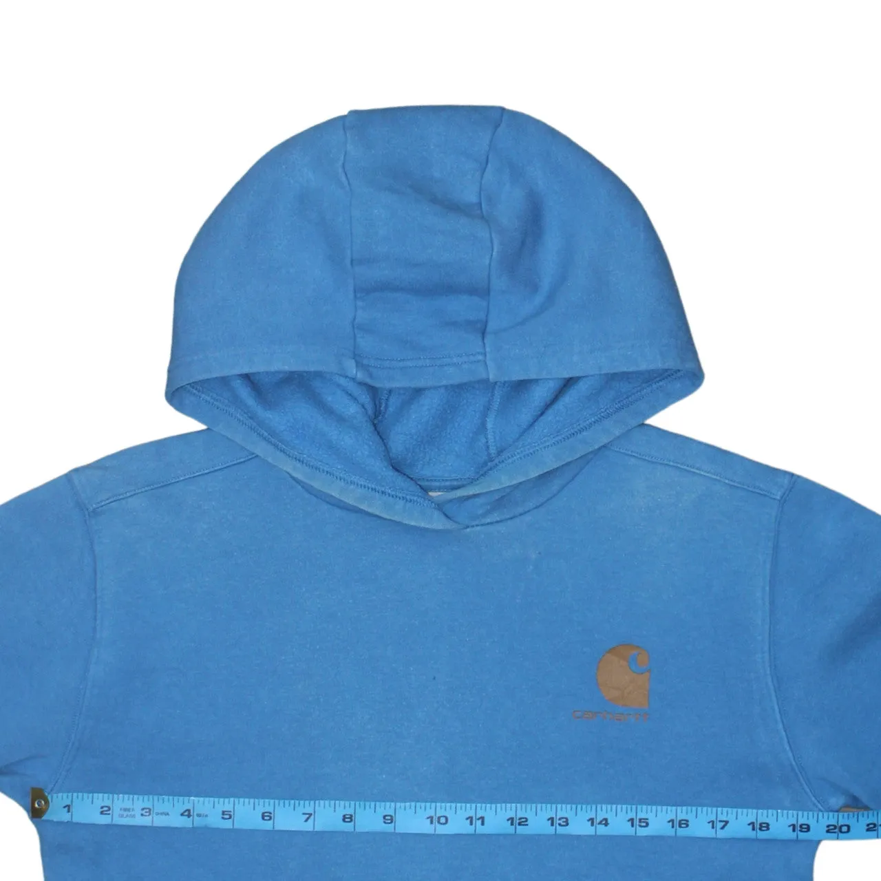 Carhartt 90's Drawstring Pockets Pullover Hoodie Large Blue sold by Vintage Club product image thumbnail 5