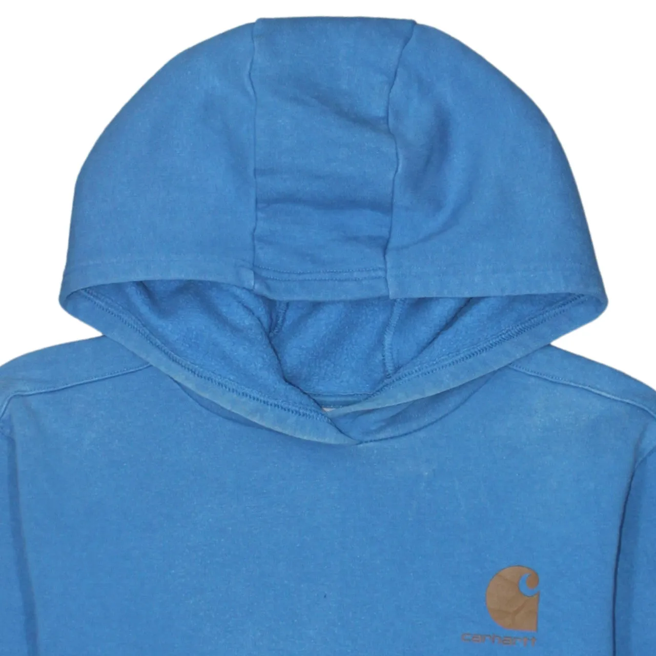 Carhartt 90's Drawstring Pockets Pullover Hoodie Large Blue sold by Vintage Club product image thumbnail 3