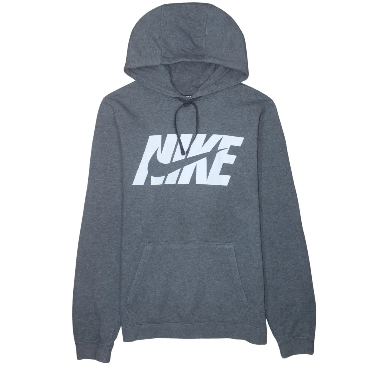 Nike 90's Center Middle Swoosh Pullover Hoodie Medium Grey sold by Vintage Club
