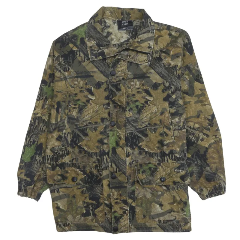 Retro 90's Plain Full Zip Up Windbreaker Large Green sold by Vintage Club