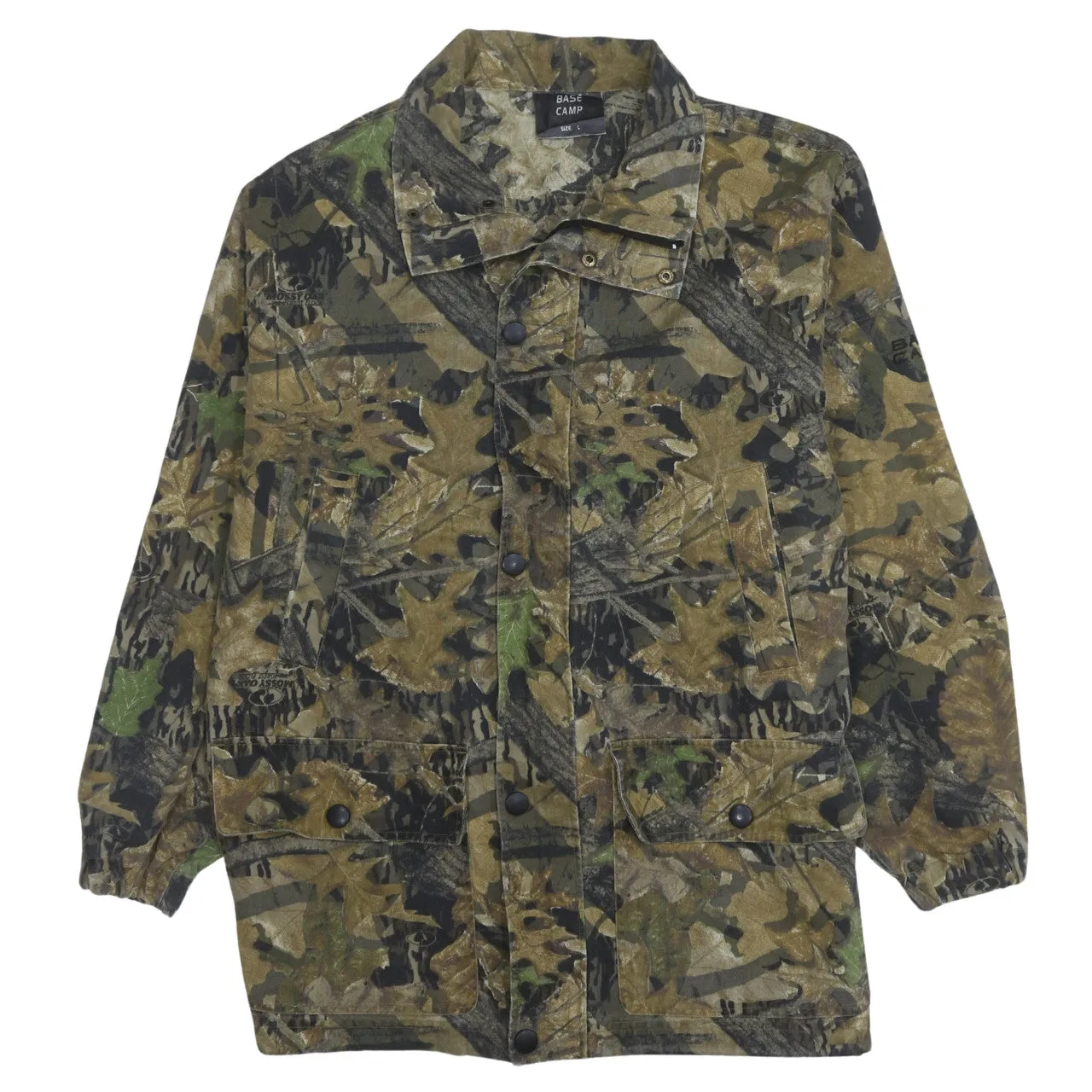 Retro 90's Plain Full Zip Up Windbreaker Large Green sold by Vintage Club