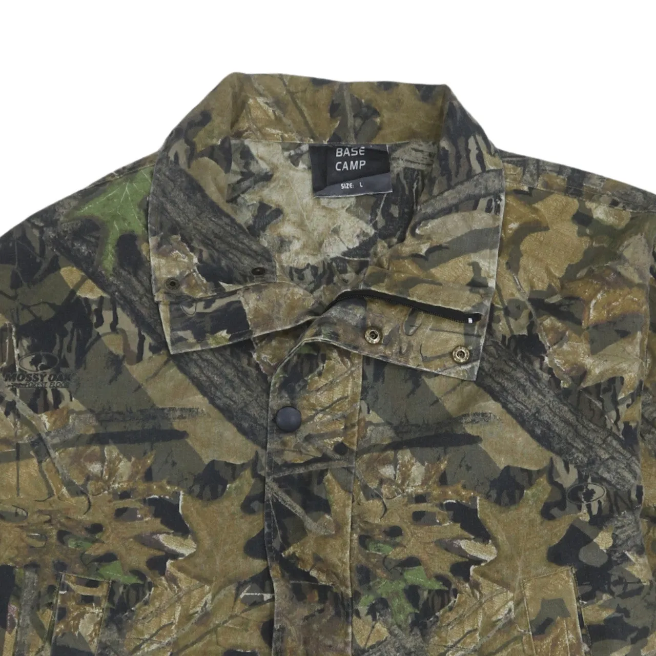 Retro 90's Plain Full Zip Up Windbreaker Large Green sold by Vintage Club product image thumbnail 3