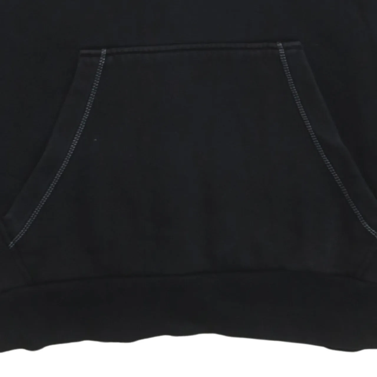 Adidas 90's Drawstring Pockets Pullover Hoodie Small Black sold by Vintage Club product image thumbnail 4