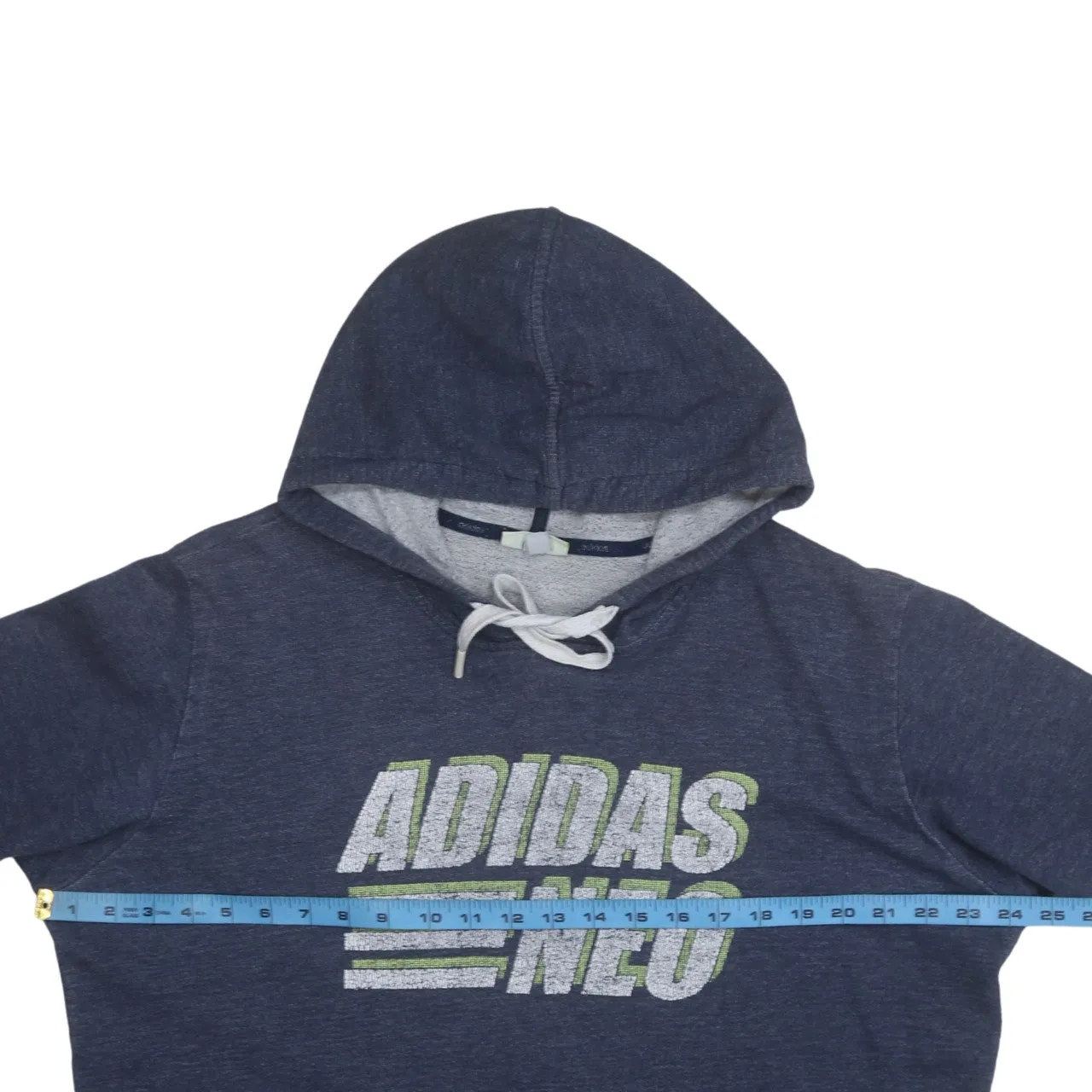 Adidas 90's Spellout Pullover Hoodie XLarge Blue sold by Vintage Club product image thumbnail 5