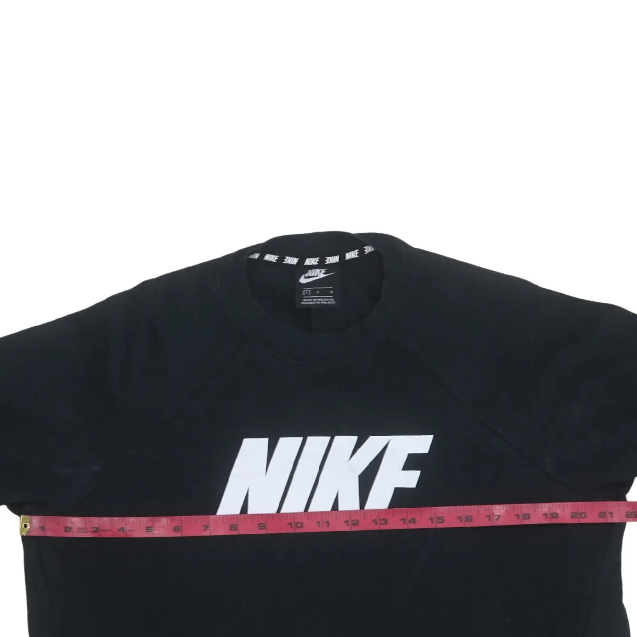 Nike 90's Spellout Crew Neck Sweatshirt Large Black sold by Vintage Club product image thumbnail 5