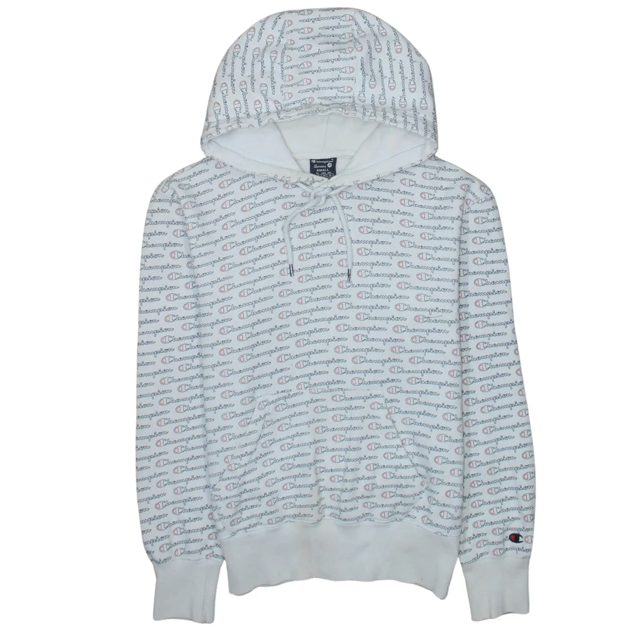 Champion 90's Plain Pullover Hoodie Small White sold by Vintage Club