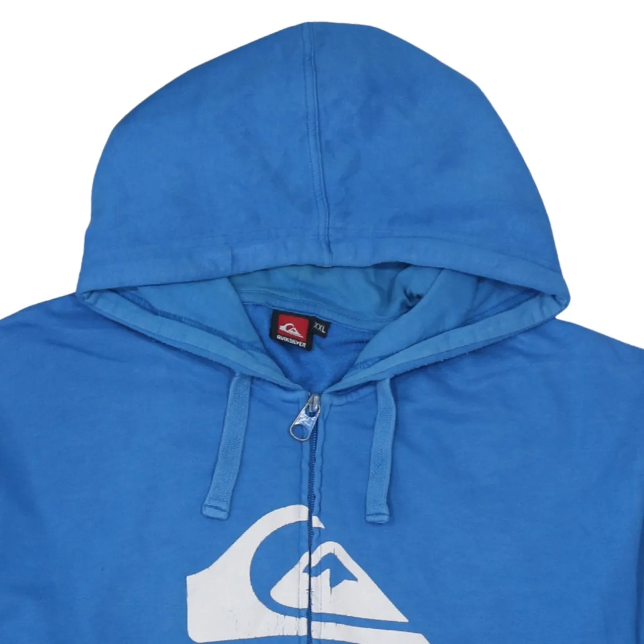 QuikSilver 90's Drawstring Pockets Full Zip Up Hoodie XXLarge (2XL) Blue sold by Vintage Club product image thumbnail 3
