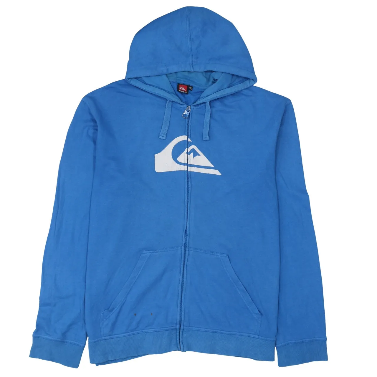 QuikSilver 90's Drawstring Pockets Full Zip Up Hoodie XXLarge (2XL) Blue sold by Vintage Club