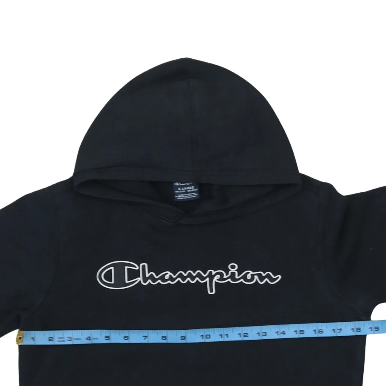 Champion 90's Spellout Pullover Hoodie XLarge Black sold by Vintage Club product image thumbnail 5