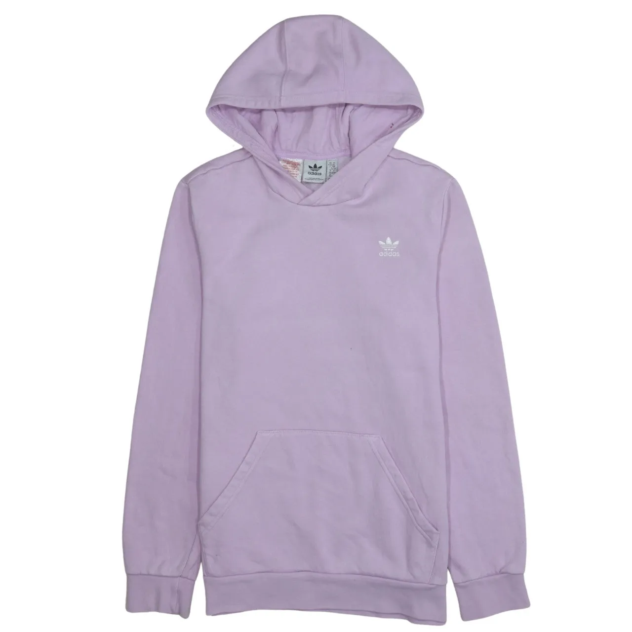 Adidas 90's Drawstring Pockets Pullover Hoodie XLarge Pink sold by Vintage Club