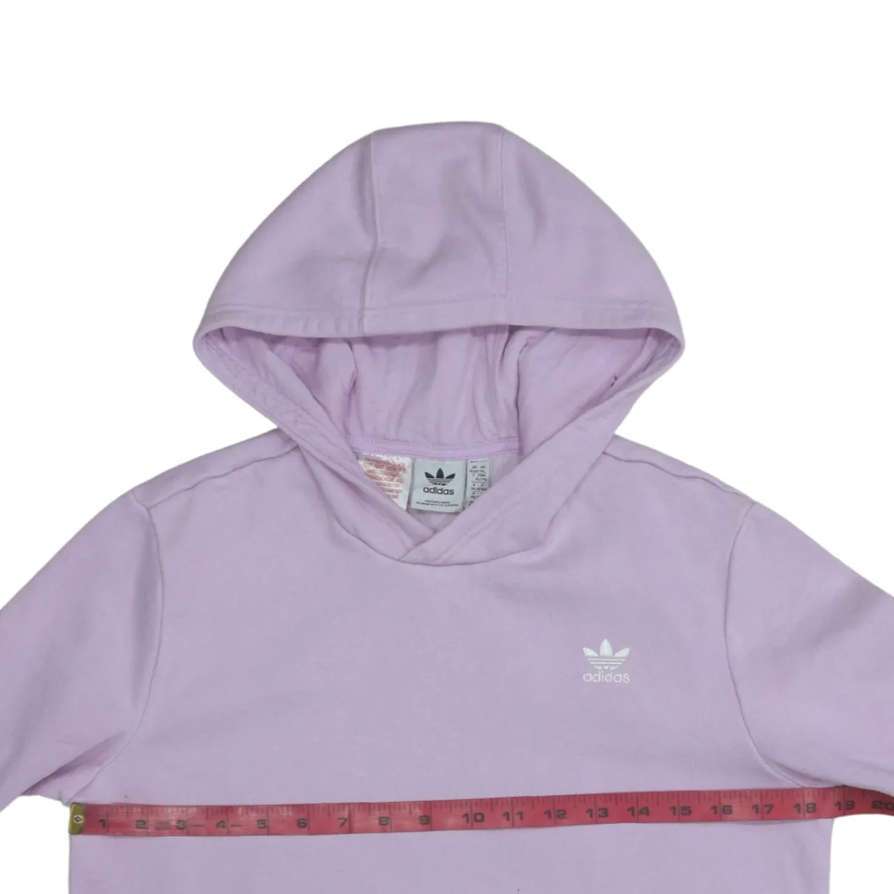 Adidas 90's Drawstring Pockets Pullover Hoodie XLarge Pink sold by Vintage Club product image thumbnail 5