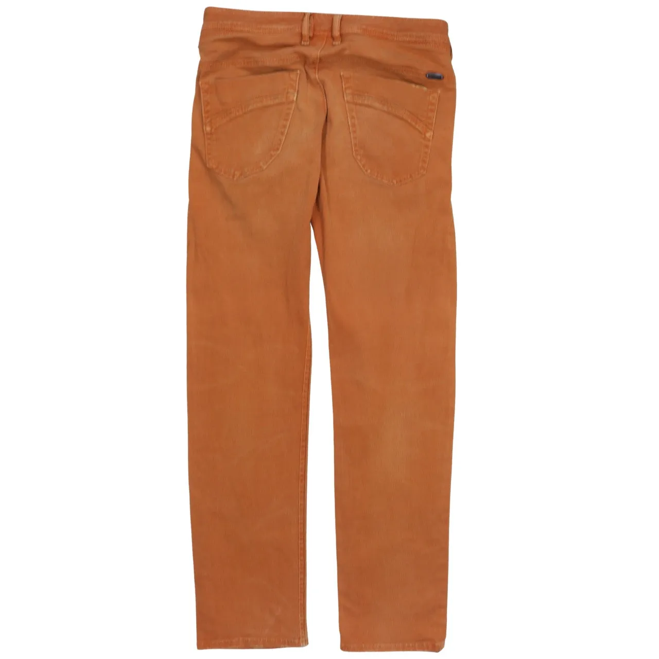 Diesel 90's Lightweight Straight Leg Baggy Trousers / Pants 32 Orange sold by Vintage Club