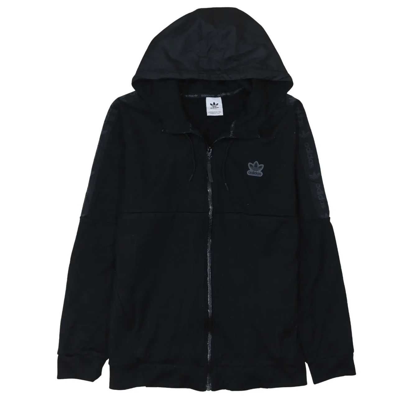 Adidas 90's Lightweight Full Zip Up Hoodie Medium Black sold by Vintage Club