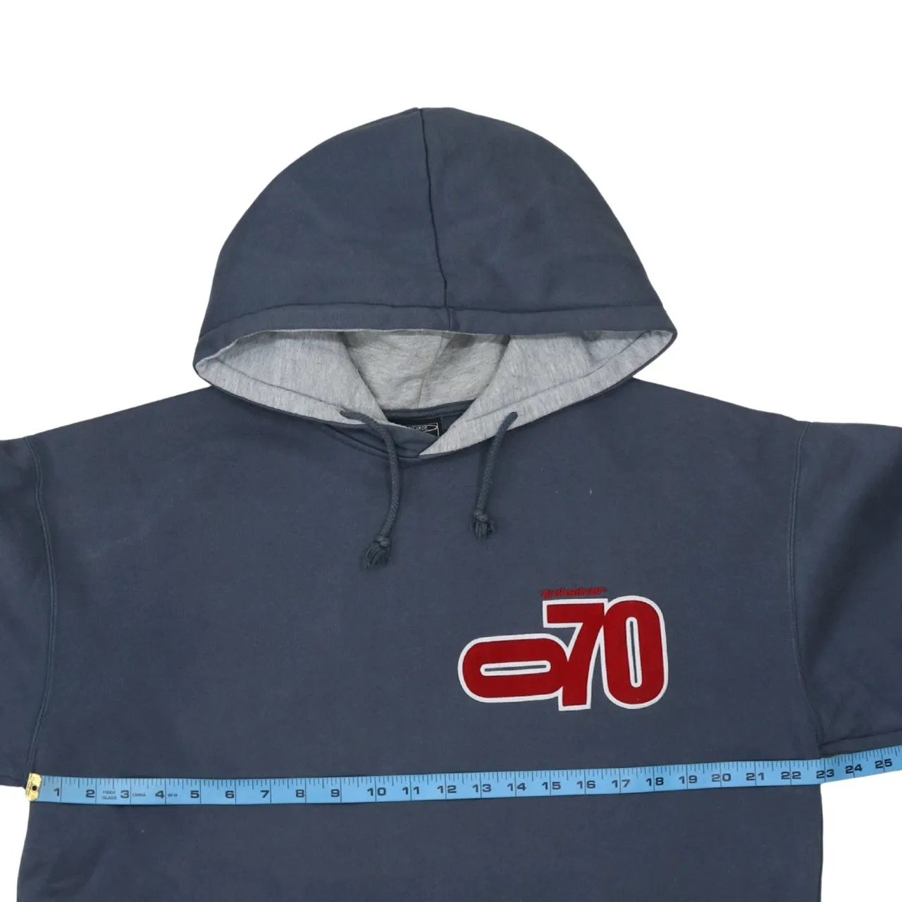 QuikSilver 90's Drawstring Pockets Pullover Hoodie Large Blue sold by Vintage Club product image thumbnail 5
