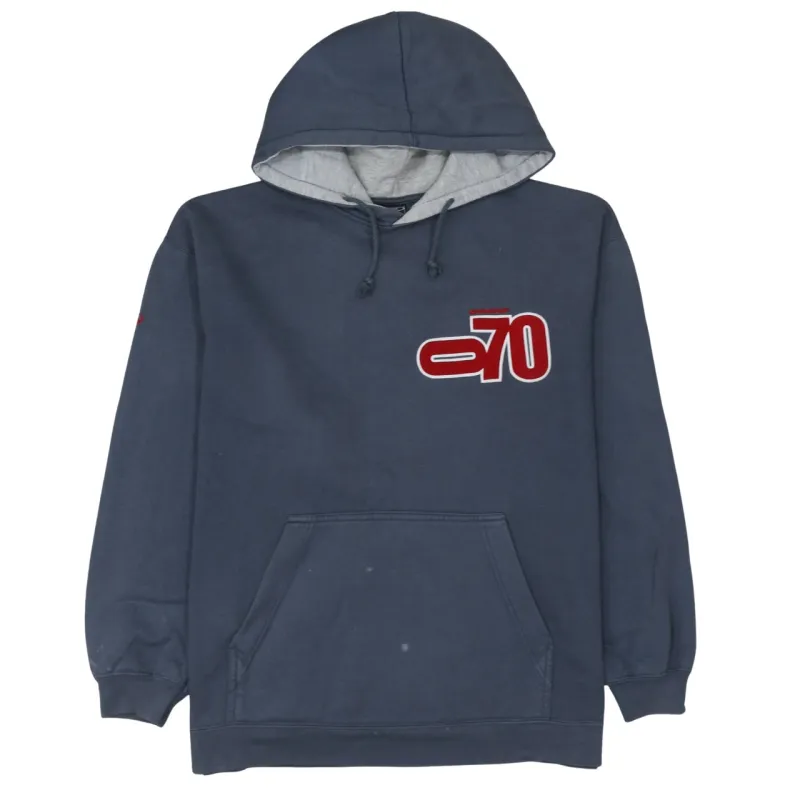 QuikSilver 90's Drawstring Pockets Pullover Hoodie Large Blue sold by Vintage Club