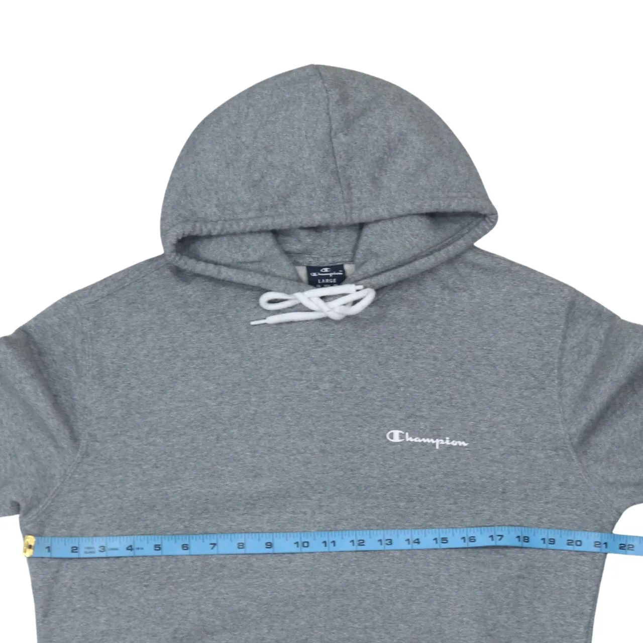 Champion 90's Drawstring Pockets Pullover Hoodie Large Grey sold by Vintage Club product image thumbnail 5