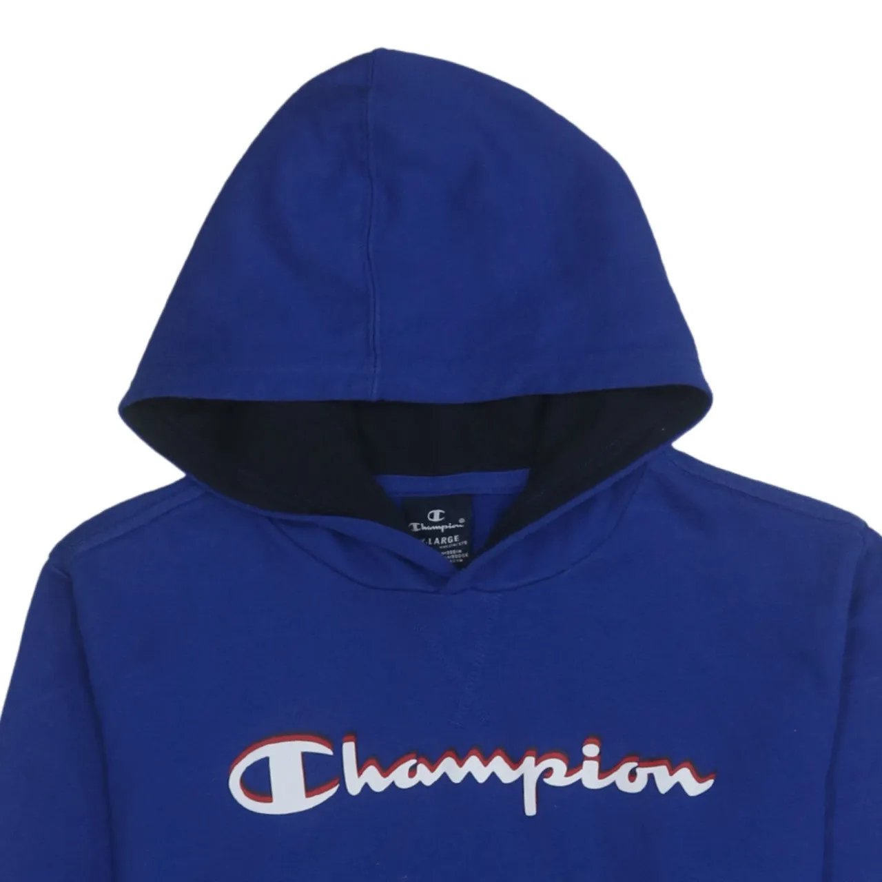 Champion 90's Spellout Pullover Hoodie XXLarge (2XL) Blue sold by Vintage Club product image thumbnail 3