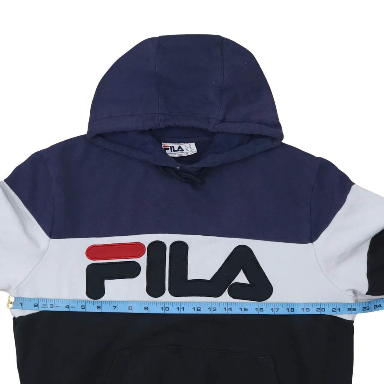 Fila 90's Spellout Pullover Hoodie Medium Black sold by Vintage Club product image thumbnail 5