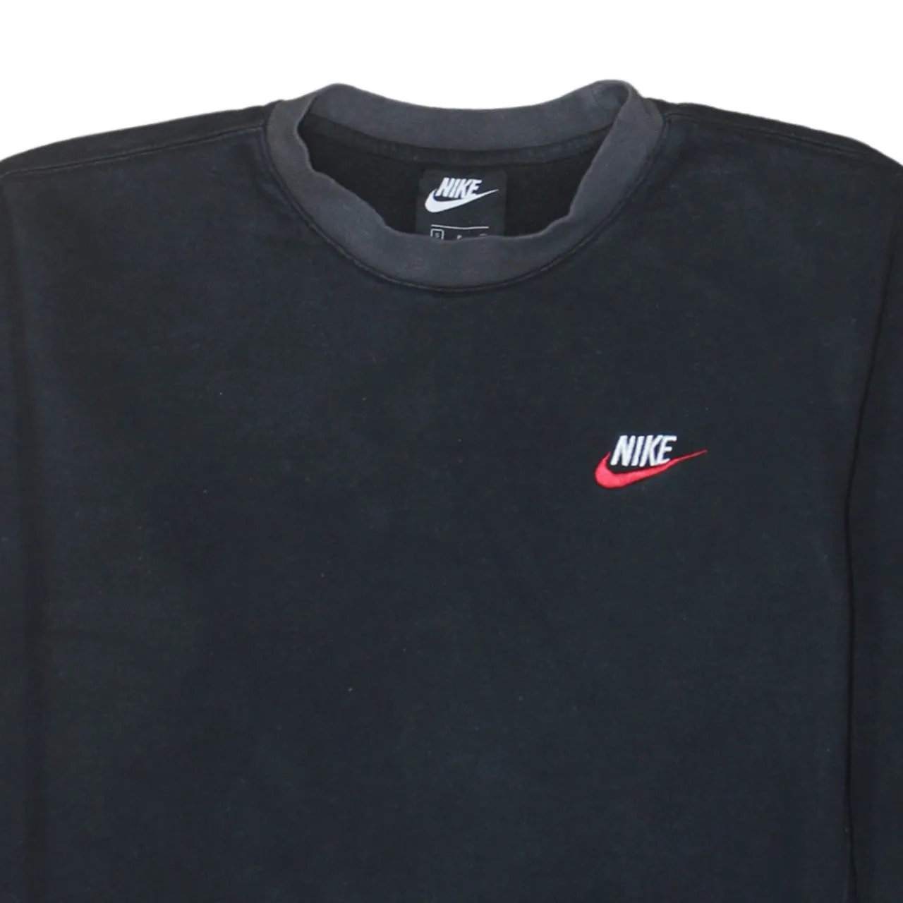 Nike 90's Swoosh Crew Neck Sweatshirt Small Black sold by Vintage Club product image thumbnail 3