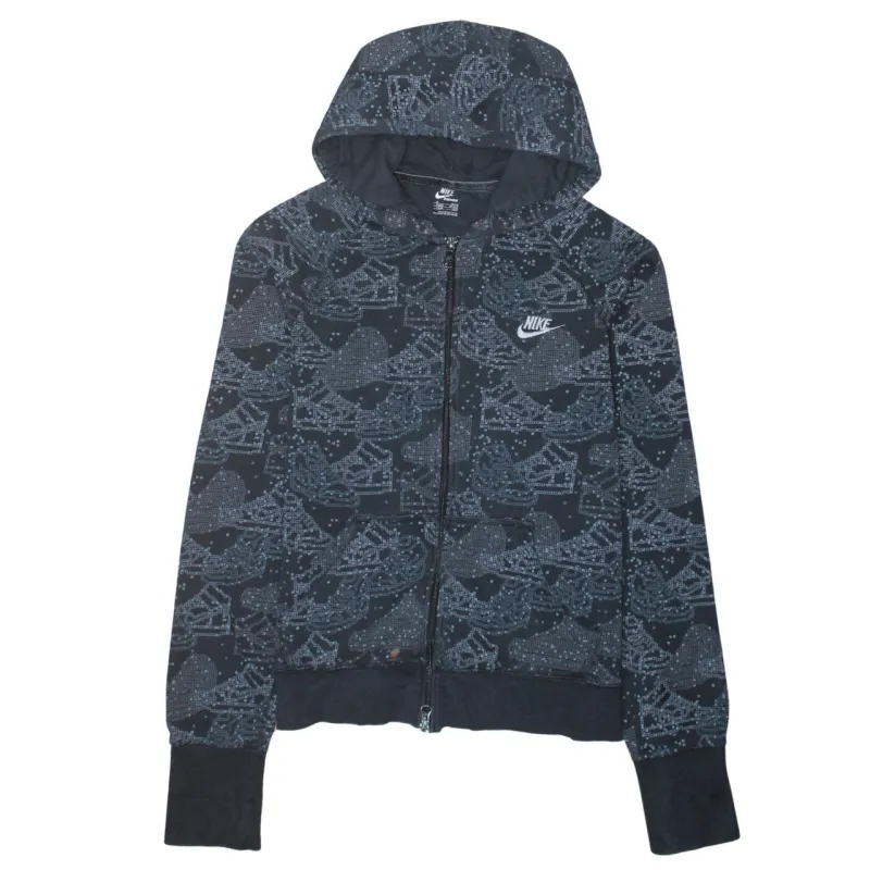 Nike 90's Swoosh Full Zip Up Hoodie XLarge Black sold by Vintage Club