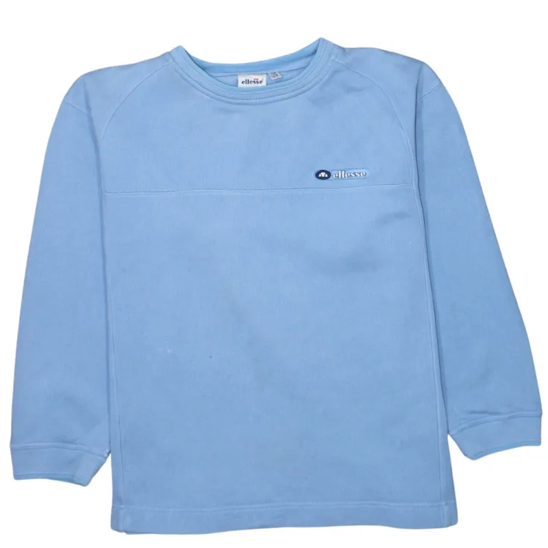 Ellesse 90's Lightweight Crew Neck Sweatshirt XLarge  Blue sold by Vintage Club