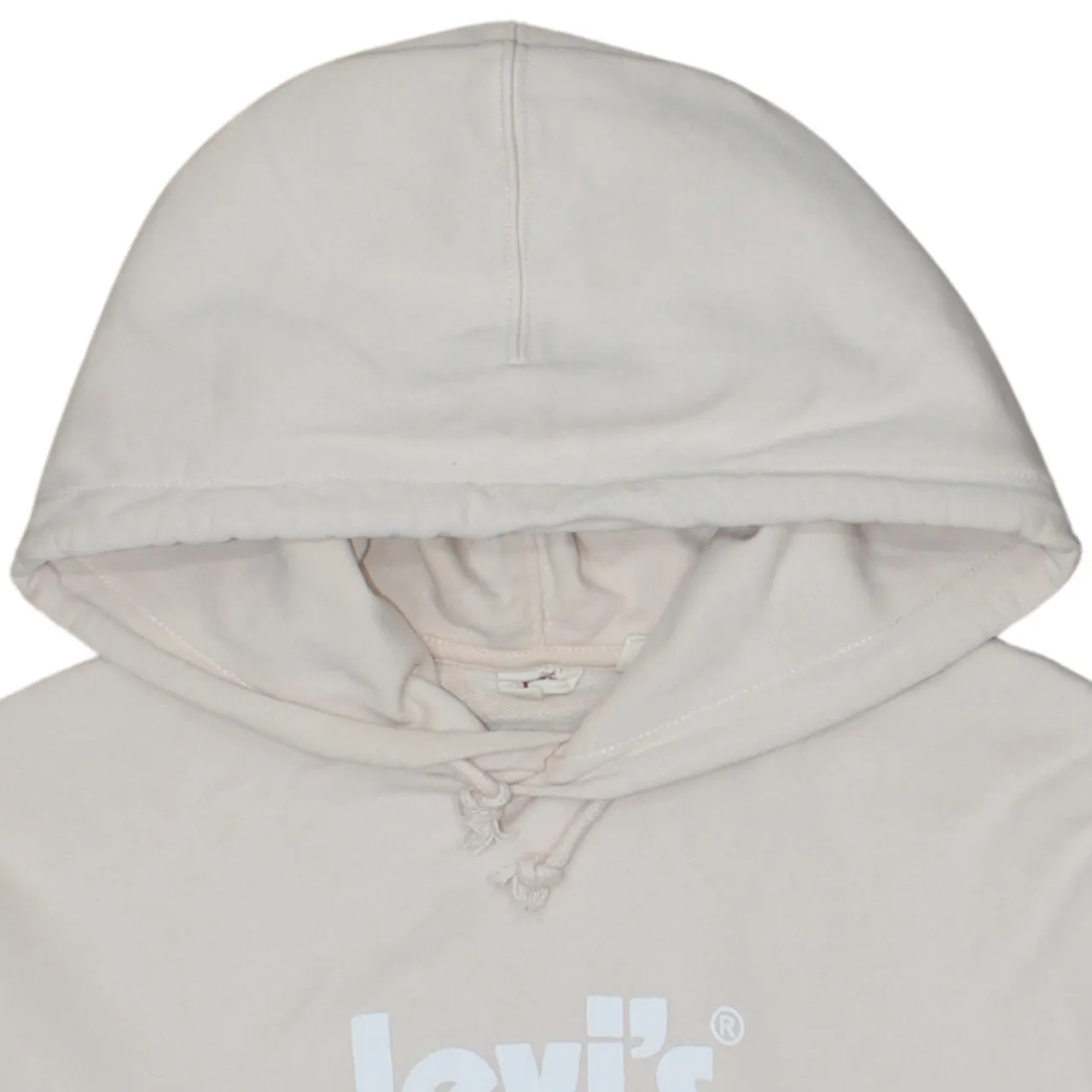 Levi's 90's Spellout Pullover Hoodie Small Beige Cream sold by Vintage Club product image thumbnail 3