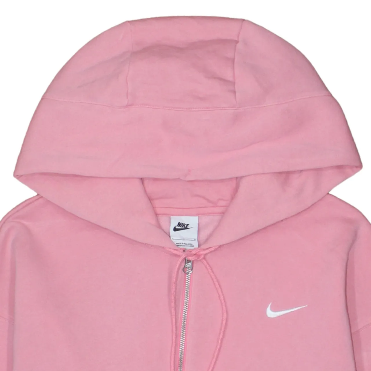 Nike 90's Swoosh Full Zip Up Hoodie Large Pink sold by Vintage Club product image thumbnail 3
