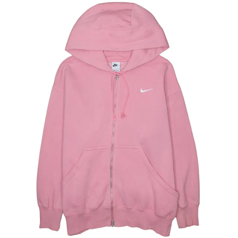 Nike 90's Swoosh Full Zip Up Hoodie Large Pink sold by Vintage Club