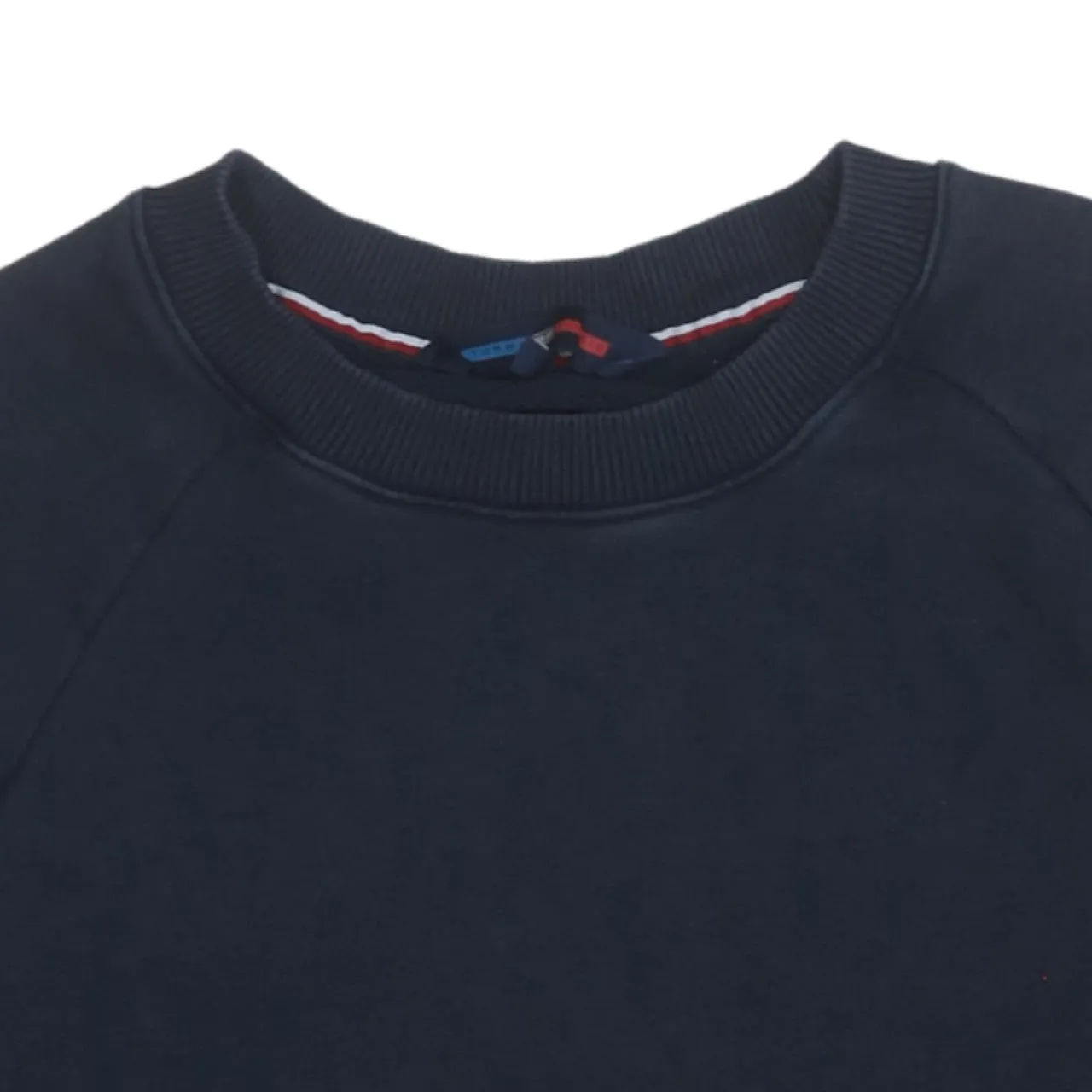 Tommy Hilfiger 90's Plain Crew Neck Sweatshirt Small Navy Blue sold by Vintage Club product image thumbnail 3